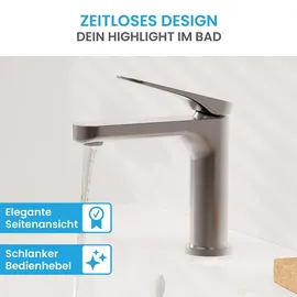 Bächlein - Design Badarmatur - Elowa Anthrazit