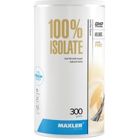 Maxler 100% Isolate Protein Pulver - Natürlich schmeckendes Whey Isolate aus Weidehaltung - Whey Protein Isolate Zuckerarm & ehrlich lecker - Vanille - 300g