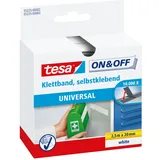 Tesa Klettband On & Off UNIVERSAL weiß