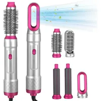 5 in 1 Auto Hair Hairstyler, Heißluftbürste für Haarstyling, automatische elektrische Haarbürste für Haartrockner Set mit abnehmbaren Köpfen Begradigungskamm