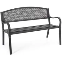 BIZZOTTO Gartenbank Lizette aus Metall, Anthrazit