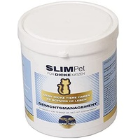 Slimpet speziell für Dicke Katzen (Pulver, 350g) / Flohsamenschalen statt Futter-Zellulose / 40% Aller Katzen sind übergewichtig/Gewichtsmanagement + Sättigungsgefühl/hohe Akzeptanz
