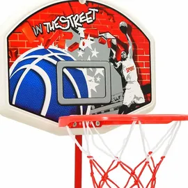 vidaXL Basketball Spiel-Set Verstellbar 120 cm Beige/Mehrfarbig