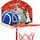 vidaXL Basketball Spiel-Set Verstellbar 120 cm Beige/Mehrfarbig