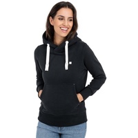 DEPROC Active Kapuzensweatshirt »HildaCMYK II WOMEN«, weiche Fleecejacke mit Kängurutasche, schwarz