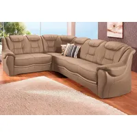 sit&more Eckcouch Kunstleder 2-Sitzer Braun