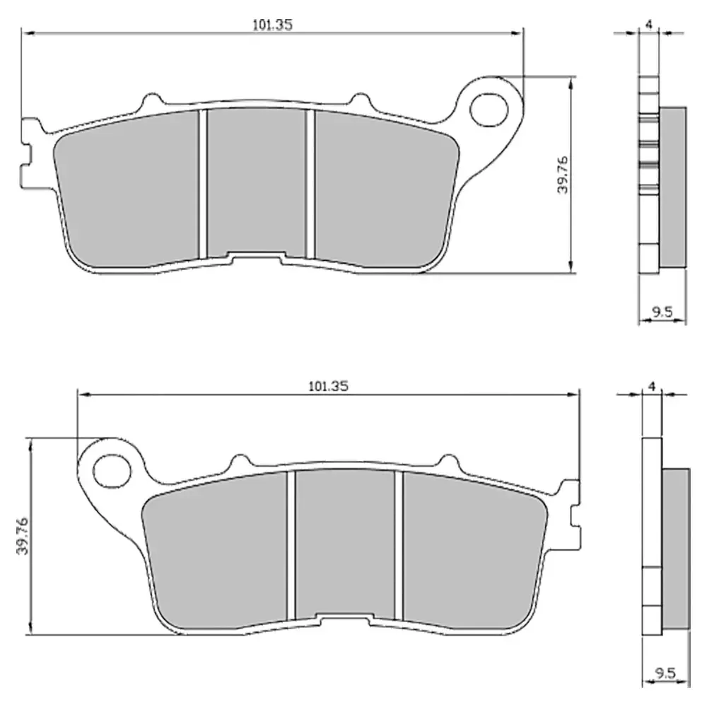 Rms Honda Vfr 800 225103683 Sinterbremsbeläge - Multicolor - One Size