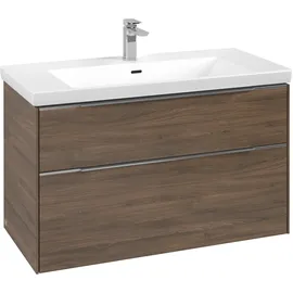Villeroy & Boch Waschbeckenunterschrank 2 Auszüge 97,3 x 57,9 x 47,8 cm Arizona Oak