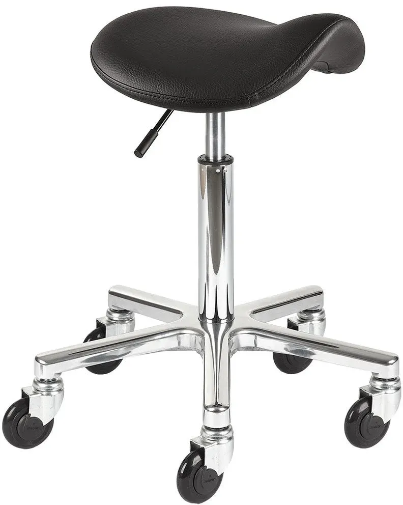 Efalock Rollhocker Clic Tec Classic Saddle Comfy Alu M