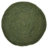 Marrakesch Orient & Mediterran Interior Teppich Jute Boho Grün 100 cm