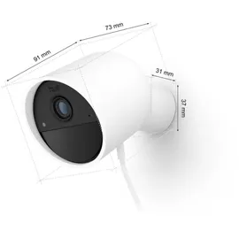 Philips Hue Secure 2K-Videoauflösung Schwarz