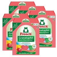 Frosch Granatapfel Bunt-Waschpulver 1,35 kg - Mit fruchtigem Duft (5er Pack)