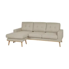 Sofa.de Ecksofa beidseitig stellbar Cristy ¦ creme ¦ Maße (cm): B: 211 H: 88 T: 139.0