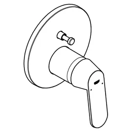 Grohe Eurosmart Einhand-Wannenbatterie Chrom