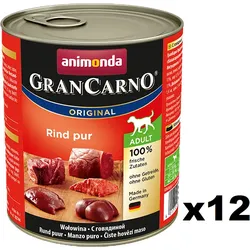 Animonda Dog GranCarno Adult Rind Pur 12x800g