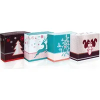 ROTH Adventskalender zum Befüllen - 24 Adventsboxen "Winterwald" mit 24 Boxen zum befüllen - Rot