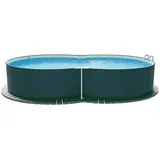 Planet Pool Stahlwandpool Achtform 650 x 420 x 120 cm inkl. Sandfilteranlage