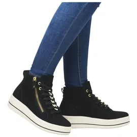 REMONTE Sneaker Sneaker Veloursleder - schwarz 41 EU