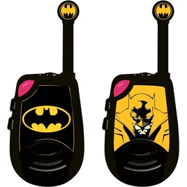 Lexibook Batman - Walkie-Talkies - Reichweite 2km, Licht-Morse Funktion, Gürtelclip, für Kinder/Jungen, Batterie, Schwarz/Gelb, TW25BAT