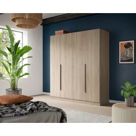 Möbel Boss Drehtürenschrank KOPENHAGEN 160 x 181 x 52 cm Sonoma Eiche