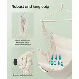 Songmics Hängestuhl Weiß