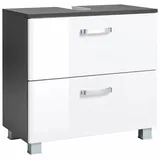 WELLTIME Waschbeckenunterschrank Ravenna 60 x 59 x 35 cm Grau