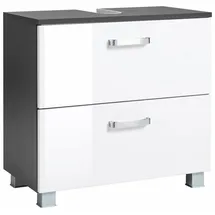 WELLTIME Waschbeckenunterschrank Ravenna 60 x 59 x 35 cm Grau