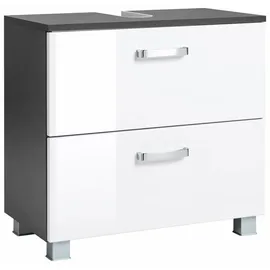 WELLTIME Waschbeckenunterschrank Ravenna 60 x 59 x 35 cm Grau