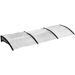 Outsunny Vordach Polycarbonat, Aluminium