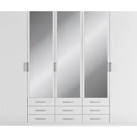 Priess Kleiderschrank PRIESS "Amsterdam", weiß, B:230cm H:193cm T:56cm, Holzwerkstoff, Schränke, Kleiderschrank, mit oder ohne LED-Beleuchtung