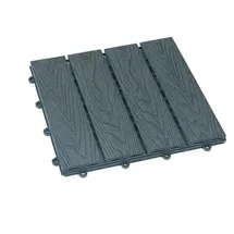 Home Deluxe WPC Klickfliesen BAVARO Premium«, Anthrazit 10 m2 - grau