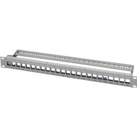 Logilink NK4057 Patchpanel 19'' für 24 Keystone-Module grau