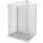 Mexen Kioto Duschwand Walk-in 100 x 100 x 40 cm, transparent, chrom - 800-100-100-221-01-00-040