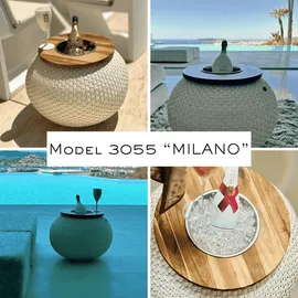 cootab cooler table 3-in-1 Loungetisch mit Edelstahl-Kühler Milano 40 cm