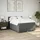 vidaXL Boxspringbett 140 x 200 cm Dunkelgrau