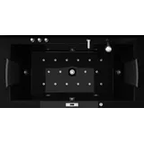 Jet-Line Whirlpool VILLA EUGENIE Badewanne schwarz