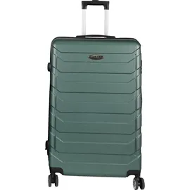 H4L Koffer Trolley Reisekoffer Hartschalenkoffer grün 49x30x74cm 4 Rollen