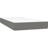 vidaXL Taschenfederkernmatratze Dunkelgrau 90 x 200 cm H3