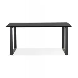 Holz Schreibtisch GIMINI 180x90cm  Bürotisch mit Metallfüßen  Chef Computertisch für Büro  Modern Arbeitstisch aus Holz und Metall  Kadima Design