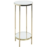 Haku-Möbel HAKU Möbel Beistelltisch Glas gold 28,0 x 28,0 x 66,0 cm