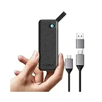 ORICO 1TB Externe SSD bis zu 460MB/s, Portable SSD Festplatte Extern mit 2 in 1 USB C & A Kabel, Geeignet für iPhone 16 Pro Max, Tablet, Laptop -B5PRO