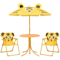 vidaXL Bistro Set für Kinder 3-tlg. gelb