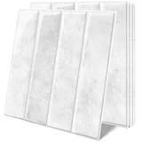 Bundviel Fliesenaufkleber 3D Wandpaneel Selbstklebend Fliesenaufkleber Küchenrückwand, 10 Stk., BxL: 30,5x30,5 cm, 0,9 qm, Wasserdicht grau