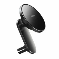 Wisam® Baseus Autohalterung mit kabellosem Ladegerät 15W (Schwarz) |