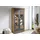 Massivmoebel24 Vitrine Sheesham 103 x 40 x 201 cm Gebeizt