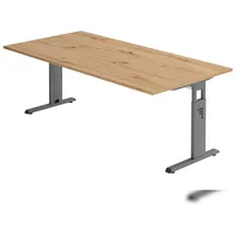 Hammerbacher Schreibtisch O-Serie Asteiche / Graphit