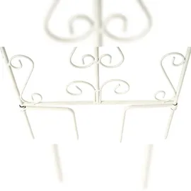 CLP Rankgitter Burgus 2er Set 60 x 30 cm Weiß