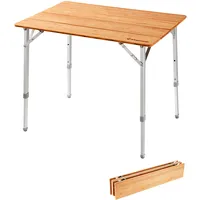 KingCamp Bambus Falt Tisch Camping Klapptisch Garten Alu Holz