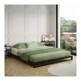 skølm Bettgestell Vidar inkl. Lattenrost, Metallbett 180x200, auch verfügbar in 120/140/160 x 200 schwarz