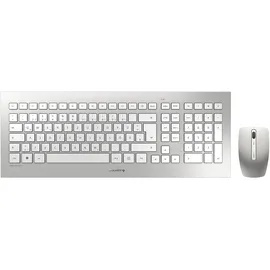 Cherry DW 8000 Wireless Tastatur CH Set weiß/silber